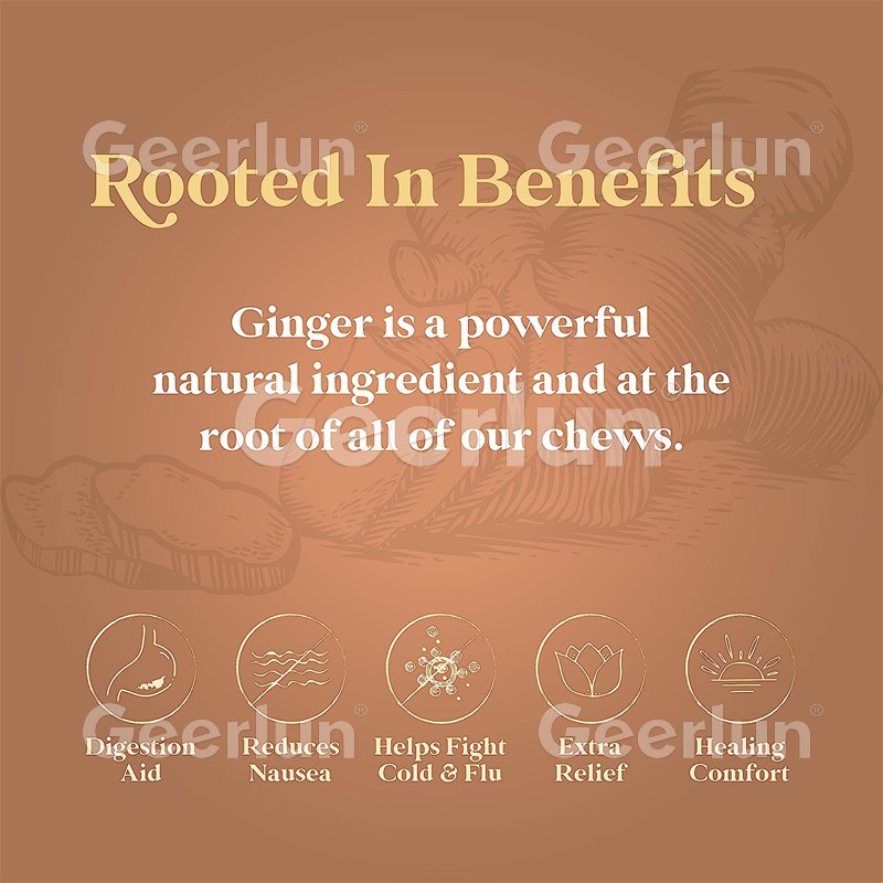 Ginger Chews Factory - Vegan Digestive Health Lemon