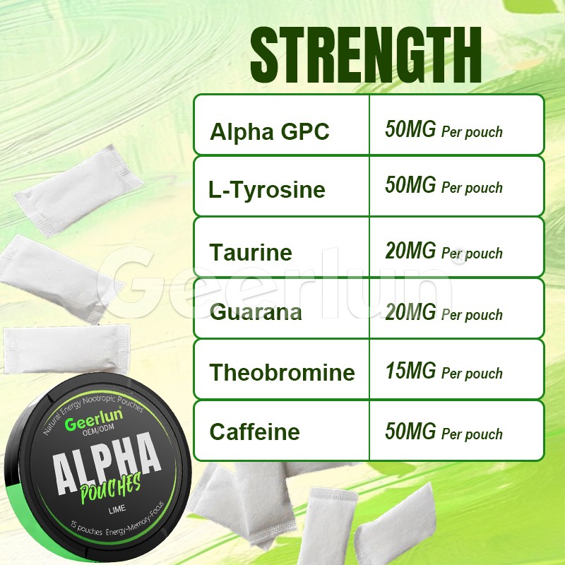 Caffeine Pouches Manufacturer - Natural Taurine Focus Enhance