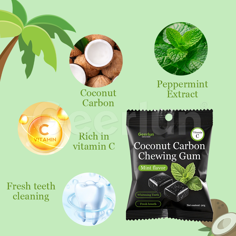 Teeth Whitening Gum Supplier - Coconut Charcoal Fresh Breath