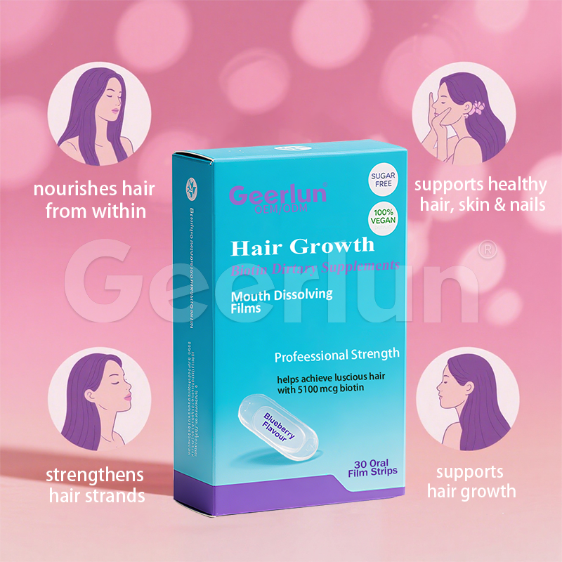 Biotin Oral Films Manufacturer - Hair Growth Dissolving Strips