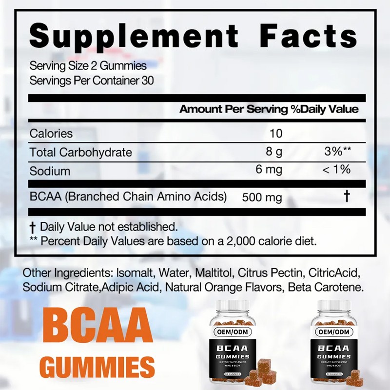BCAA Gummies Supplier - Halal Vegan Muscle Growth