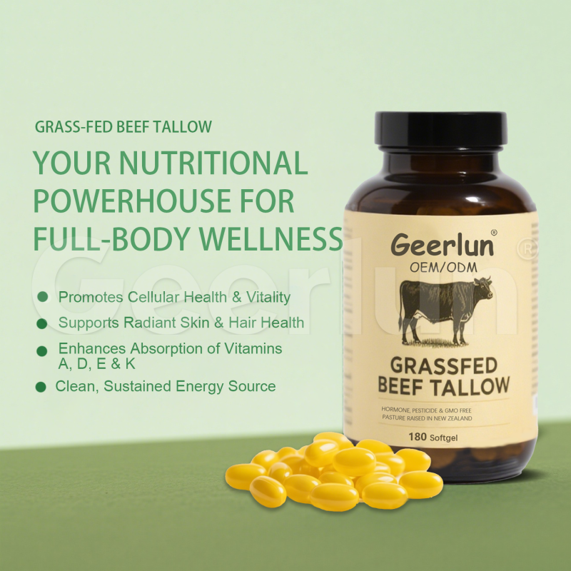 Beef Tallow Softgel Manufacturer - Vegan Skin Hydration Energy