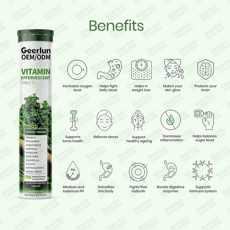 Iron Effervescent Tablets Factory - Brain Health Immunity Boost