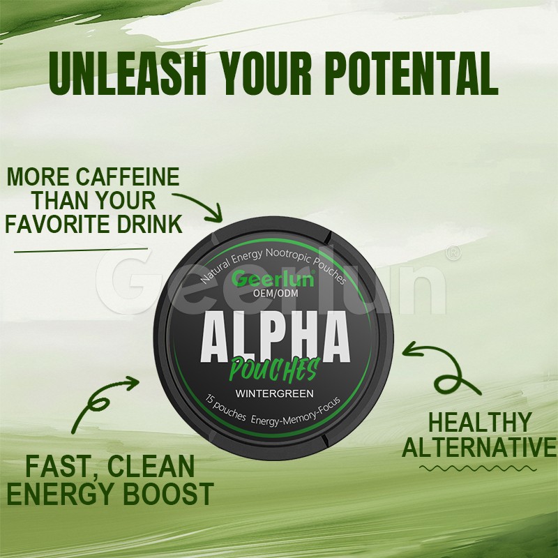 L-Theanine Caffeine Pouches Manufacturer - OEM Nootropic Focus Energy