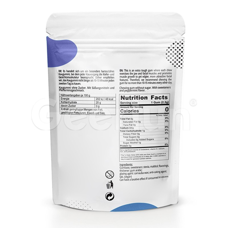 Jawline Gum Supplier - Blueberry Flavor Facial Training