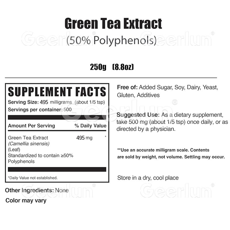Green Tea Extract Powder Manufacturer - 50% Polyphenols Appetite