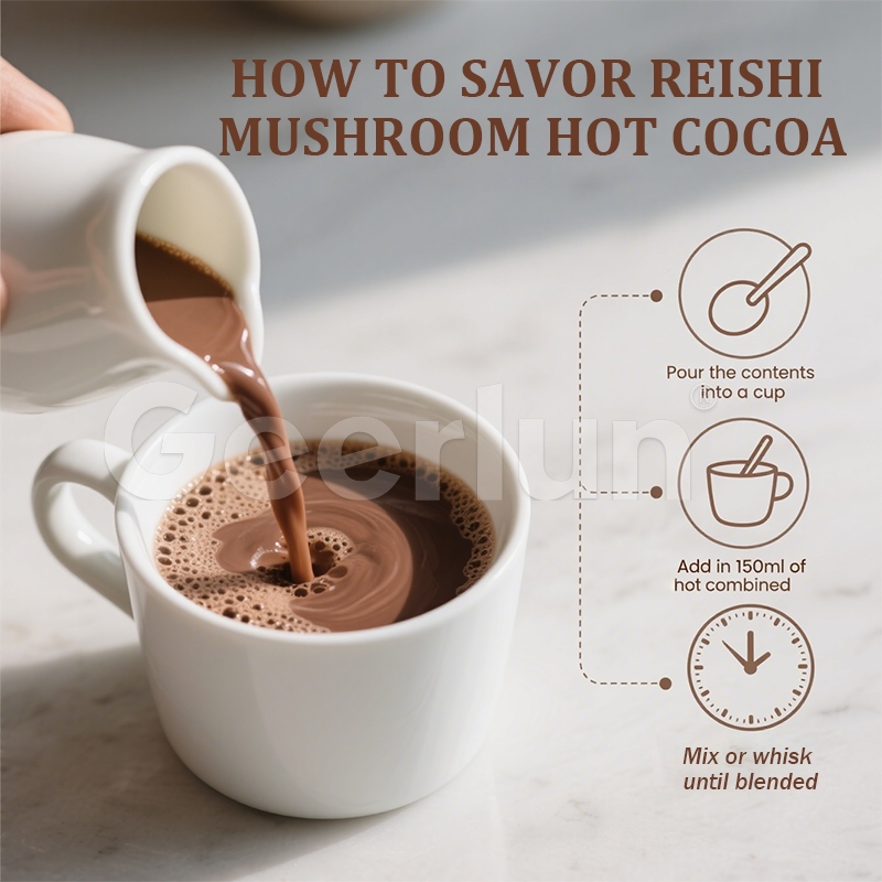 Reishi Mushroom Hot Chocolate Factory - Energy Mood Immune