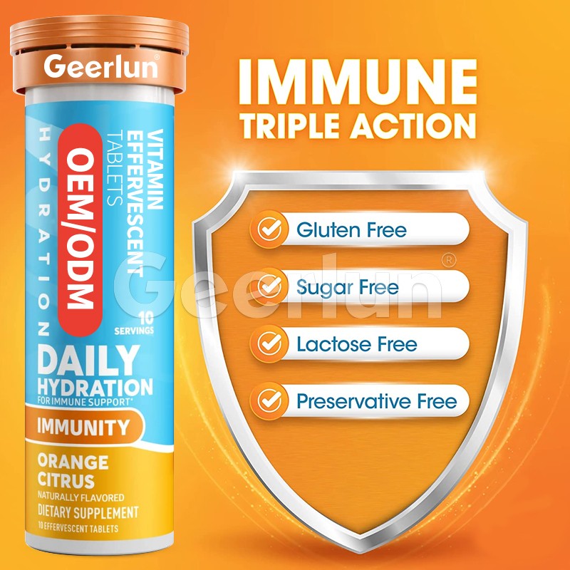 Hydration Effervescent Tablets Supplier - Vitamin C Electrolyte