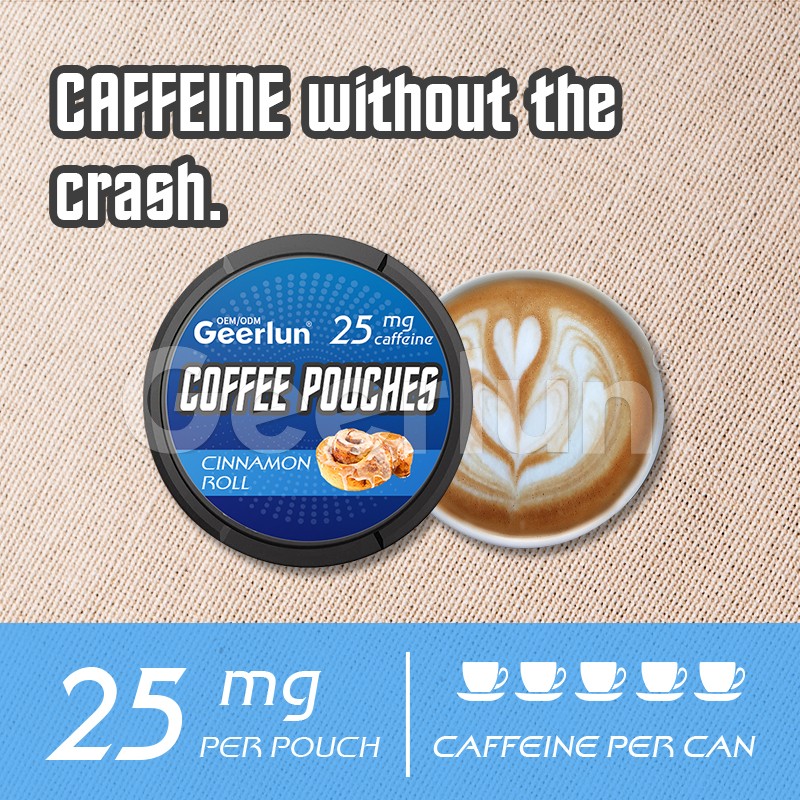 Coffee Pouches Factory - 25mg Cinnamon Roll Flavor