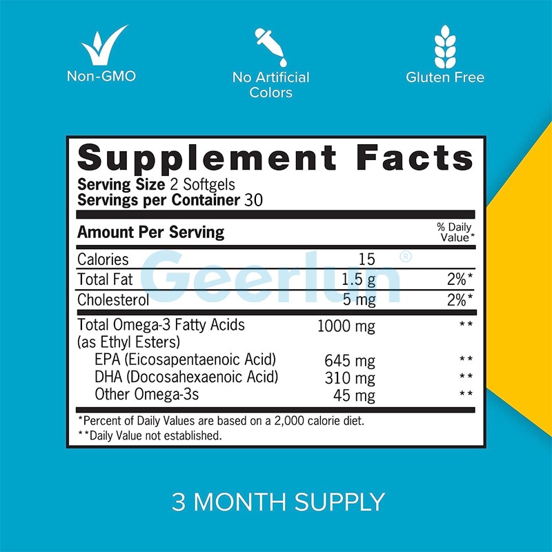 Omega 3 Softgels Factory - Natural Immune Health Herbal