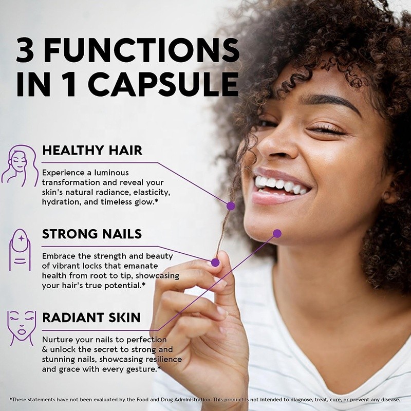 Biotin Vitamin Tablets Supplier - 10000mcg Hair Nails Strength