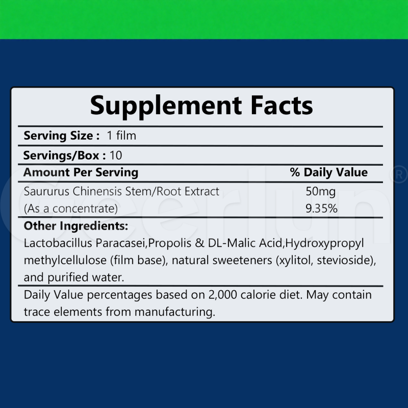 Probiotic Oral Films Factory - Digestive Support Dissolving