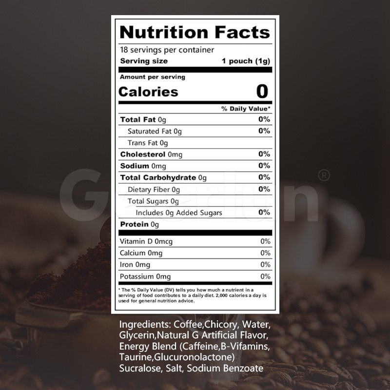 Coffee Pouches Supplier - Natural Focus Enhancer Custom