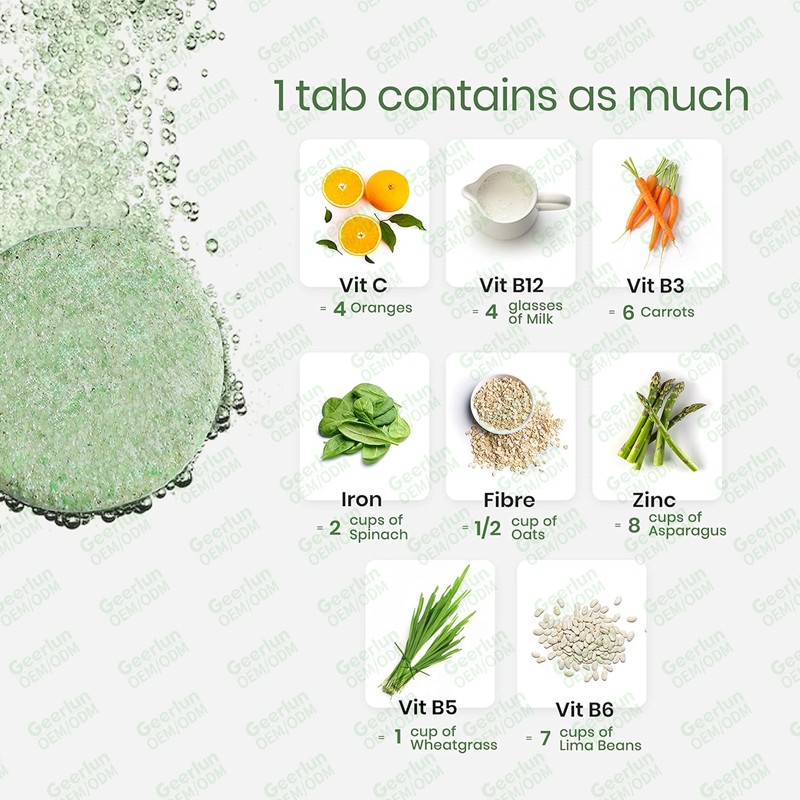 Iron Effervescent Tablets Factory - Brain Health Immunity Boost