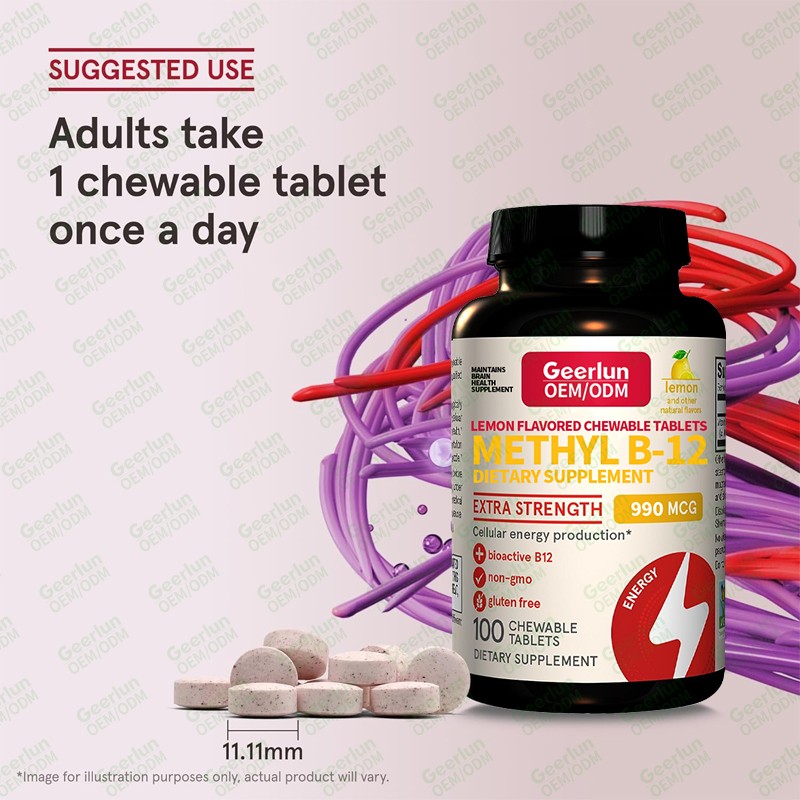 Energy Tablets Manufacturer - Sugar Free B12 Nootropic