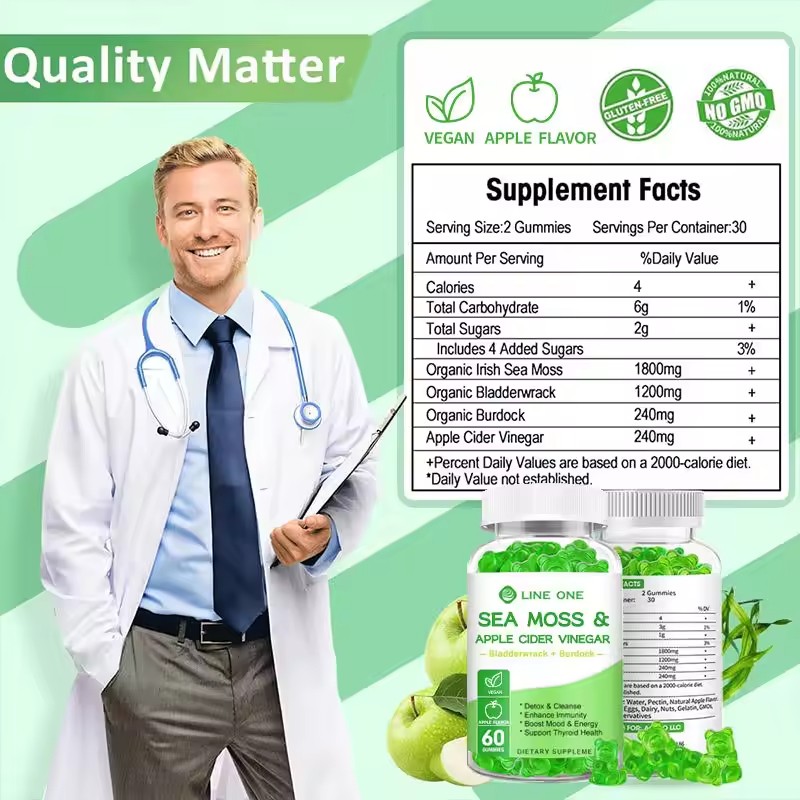 Sea Moss Gummies Supplier - Vegan Organic Intestinal Support