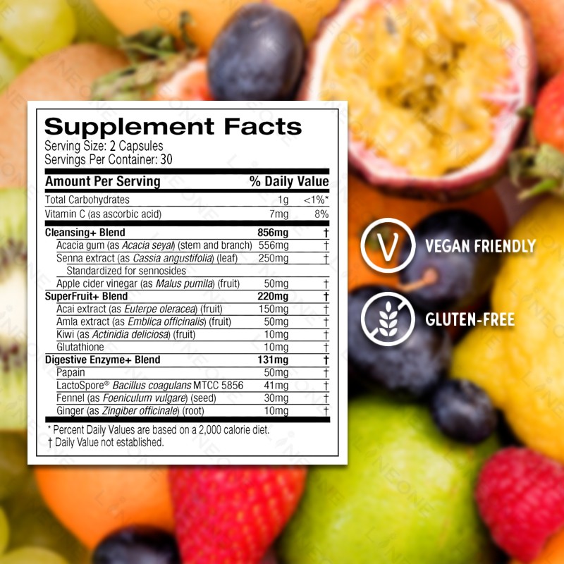 Detox Capsules Factory - 7 Day Cleanse Gut Health Supplement