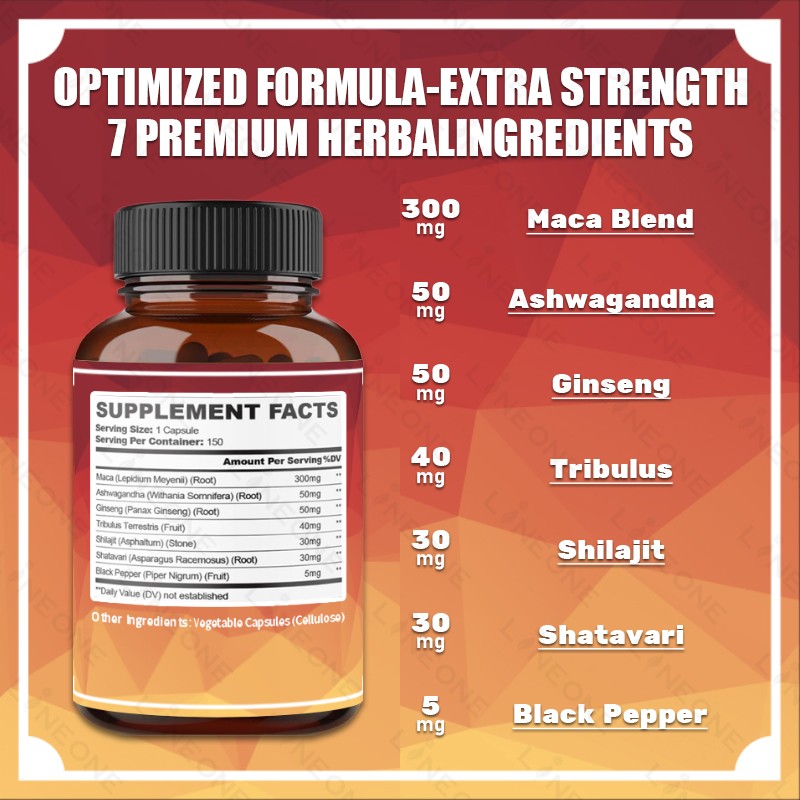 Maca Capsules Factory - 60pcs Herbal Healthcare Supplement