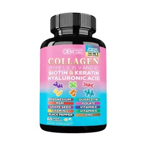 Collagen Capsules Supplier - OEM Biotin Keratin Hyaluronic Acid