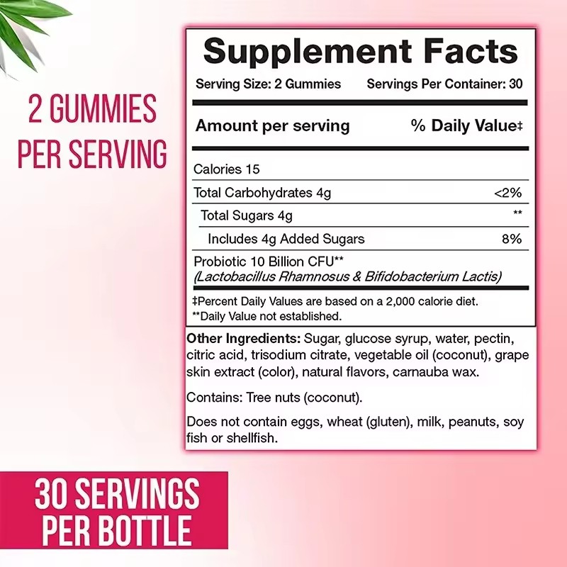 Probiotic Gummy Manufacturer - OEM 10 Billion CFU Gummy