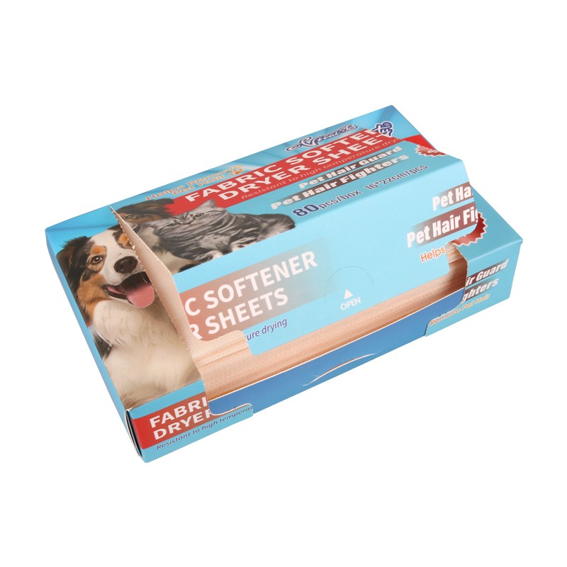Pet Hair Removal Sheet Factory - Customizable Softener Sheet