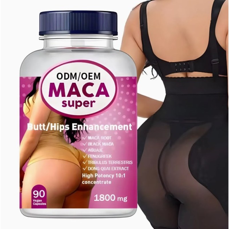 Premium Maca Supplement Supports Energy Stamina Mood for Men and Women 60 Capsules Maca Capsules