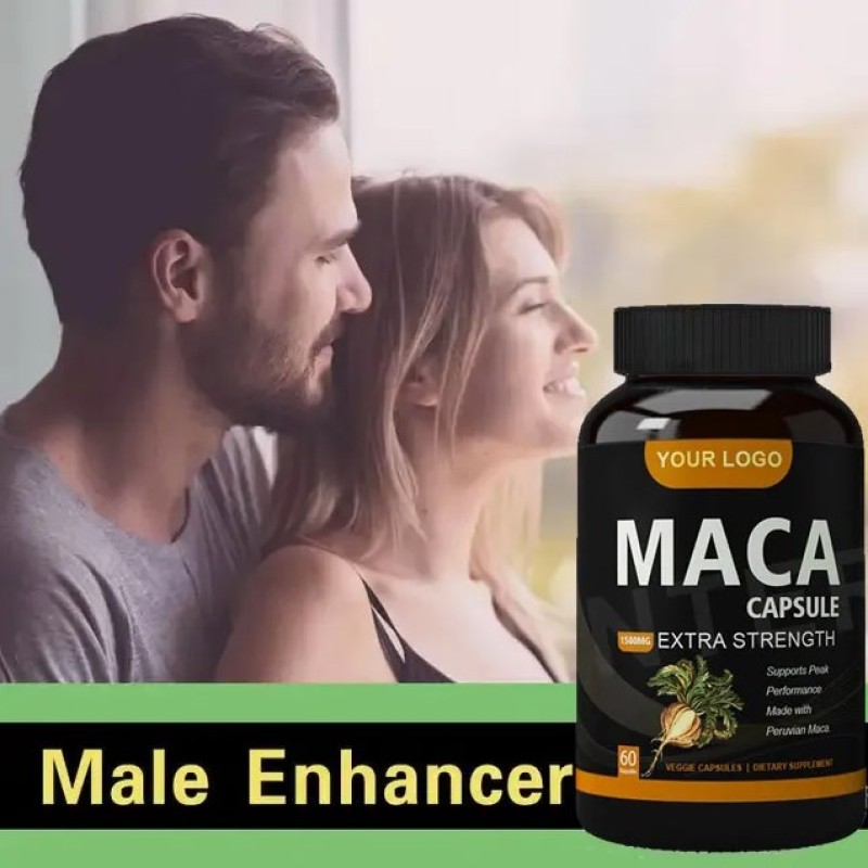 Organic Peruvian Maca Root Extract Supplement Black Maca Power Capsules
