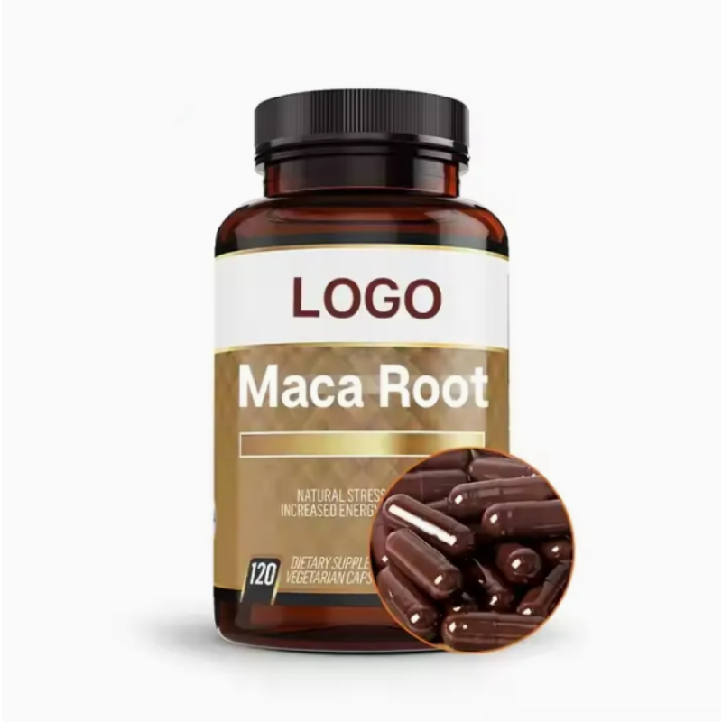 Maca Capsule Healthcare Supplement OEM ODM Private Labels Black Maca Capsules Maca Root Capsules for Men