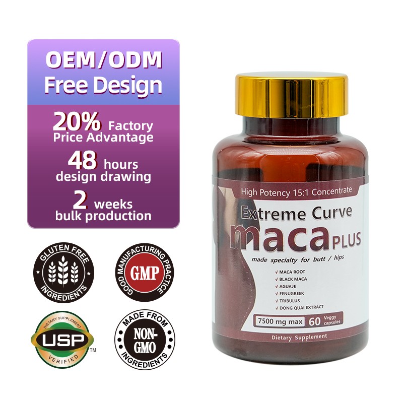 Maca Root Capsules Manufacturer - 7500mg Butt Enhancement OEM