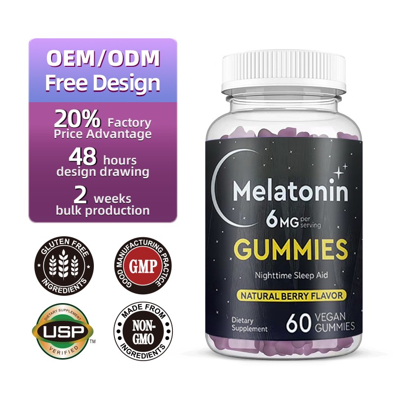 Sleep Gummies Supplier - Melatonin 6mg Berry Flavor