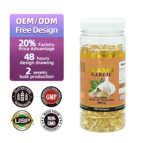 Garlic Oil Softgel Manufacturer - 5000mg Alaska Concentrate