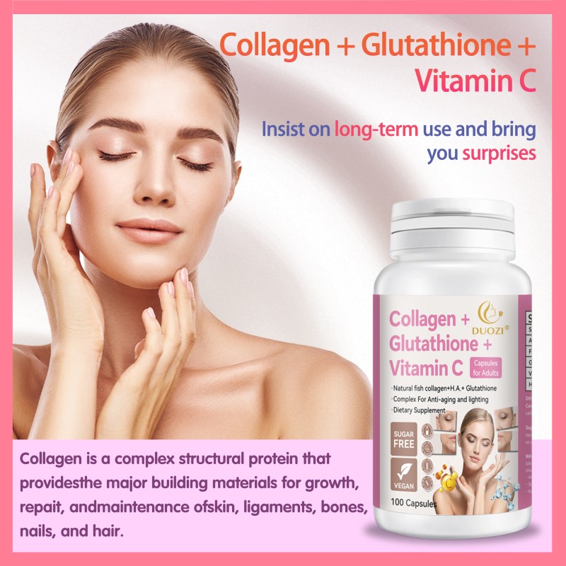 Fish Collagen Softgel Factory - Vitamin C Anti-Aging Capsule