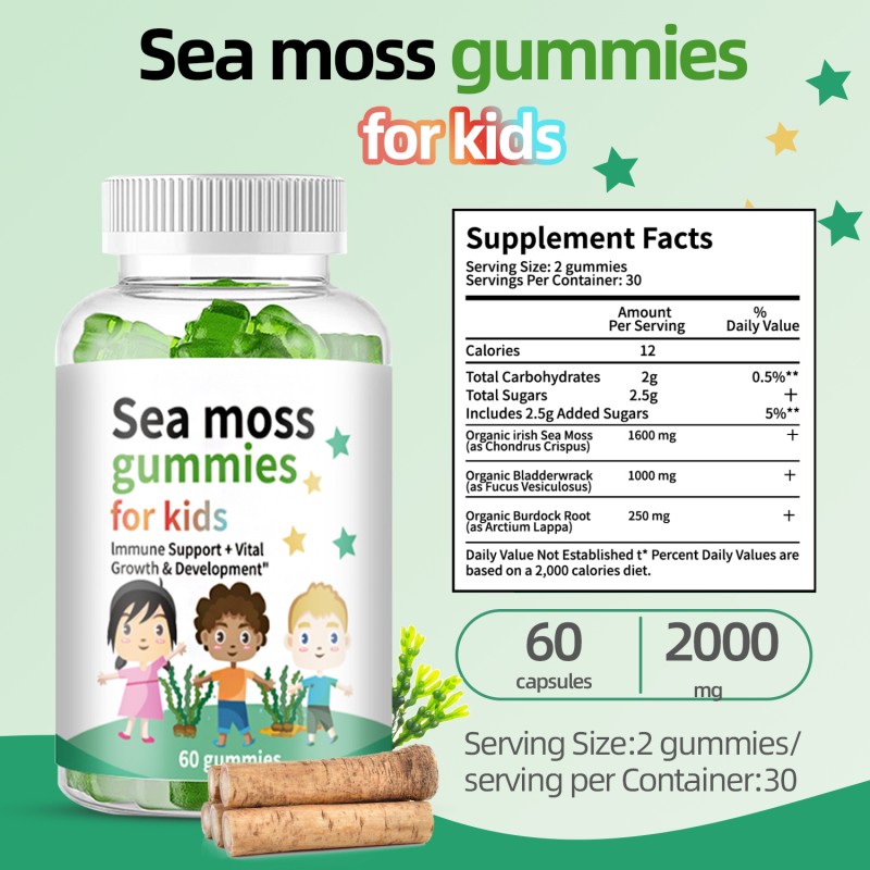 Sea Moss Gummies Supplier - Kids Growth Energy Supplement