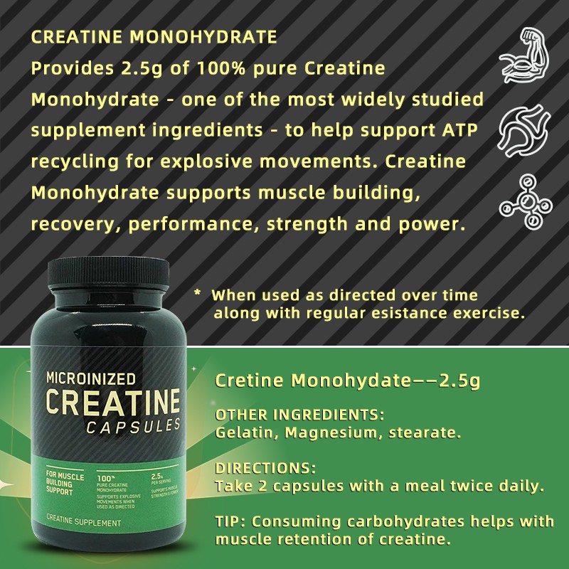 Creatine Capsule Manufacturer - Micronized Strength Building