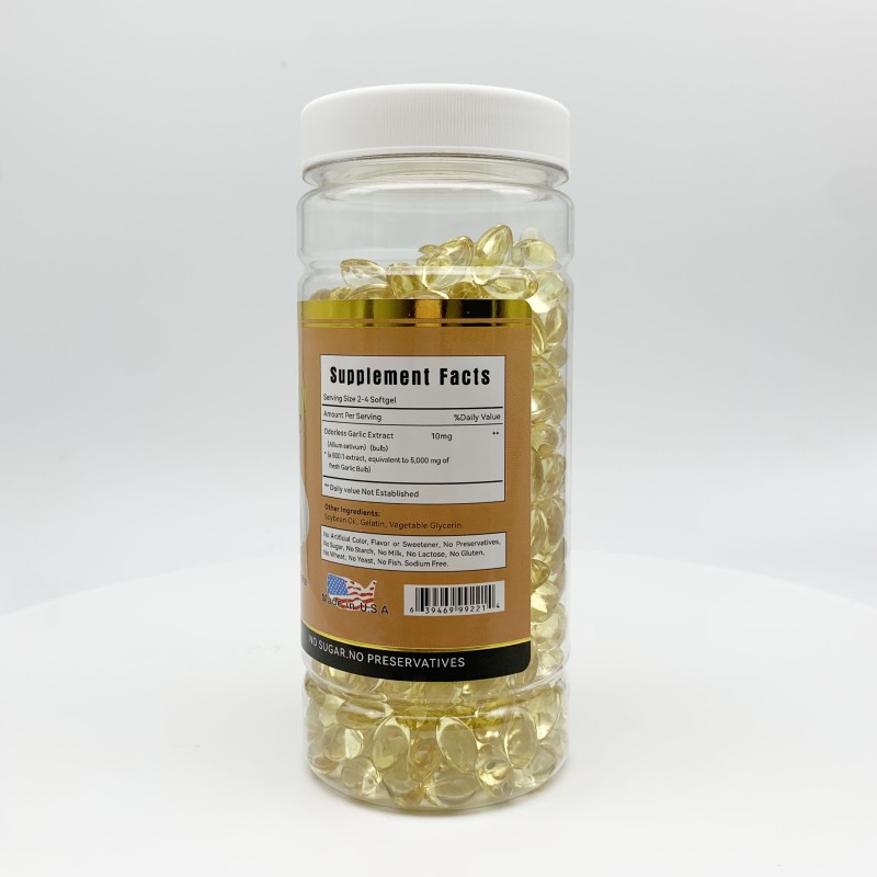 Garlic Oil Softgel Manufacturer - 5000mg Alaska Concentrate