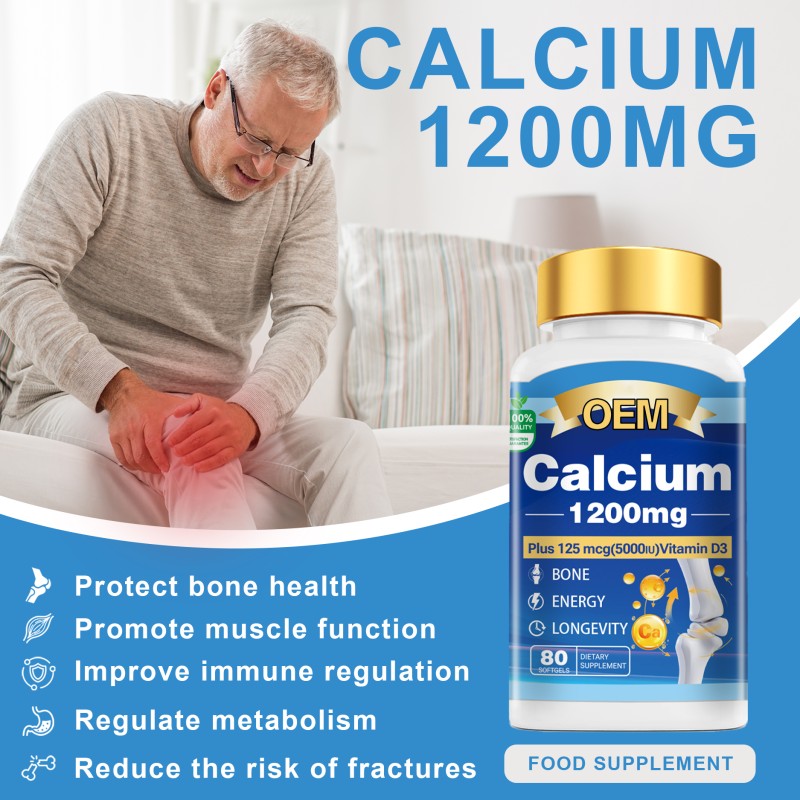 Calcium Softgel Factory - 1200mg Vitamin D3 Energy Longevity