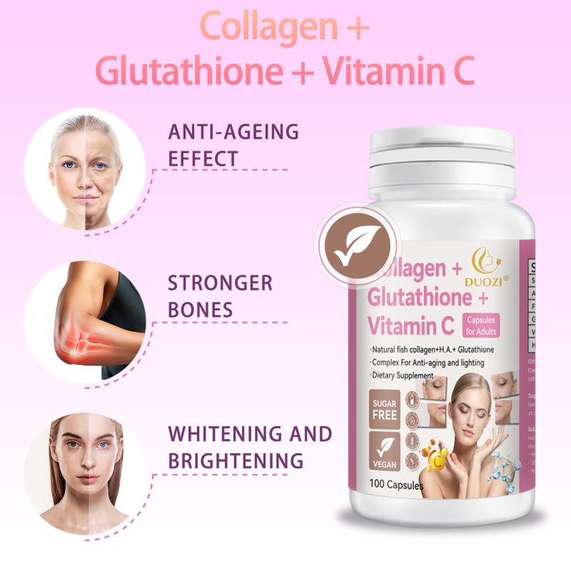 Fish Collagen Softgel Factory - Vitamin C Anti-Aging Capsule