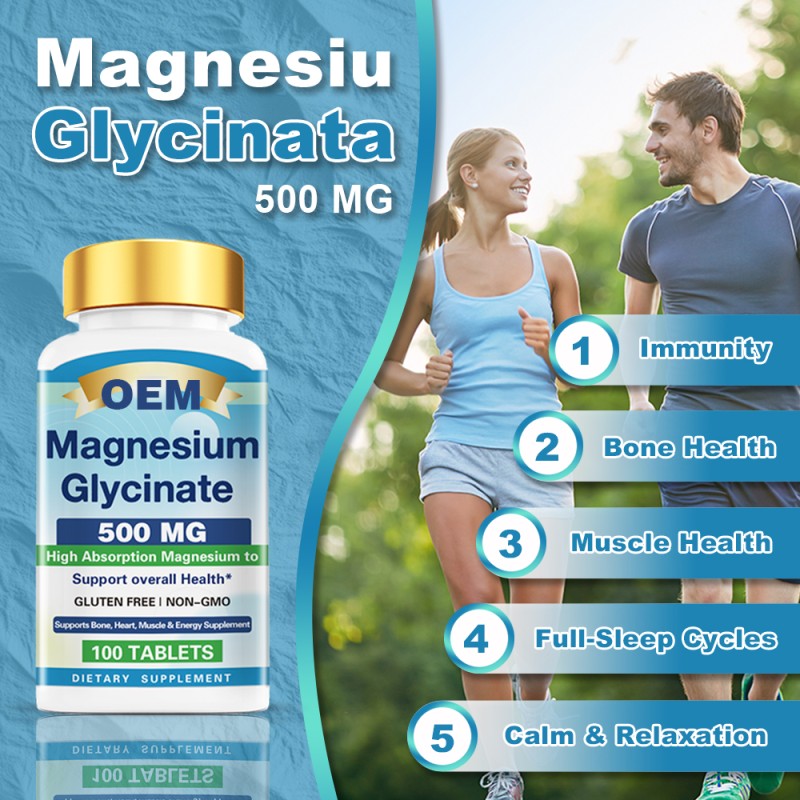 Magnesium Tablets Manufacturer - Glycinate Anxiety Relief Sleep