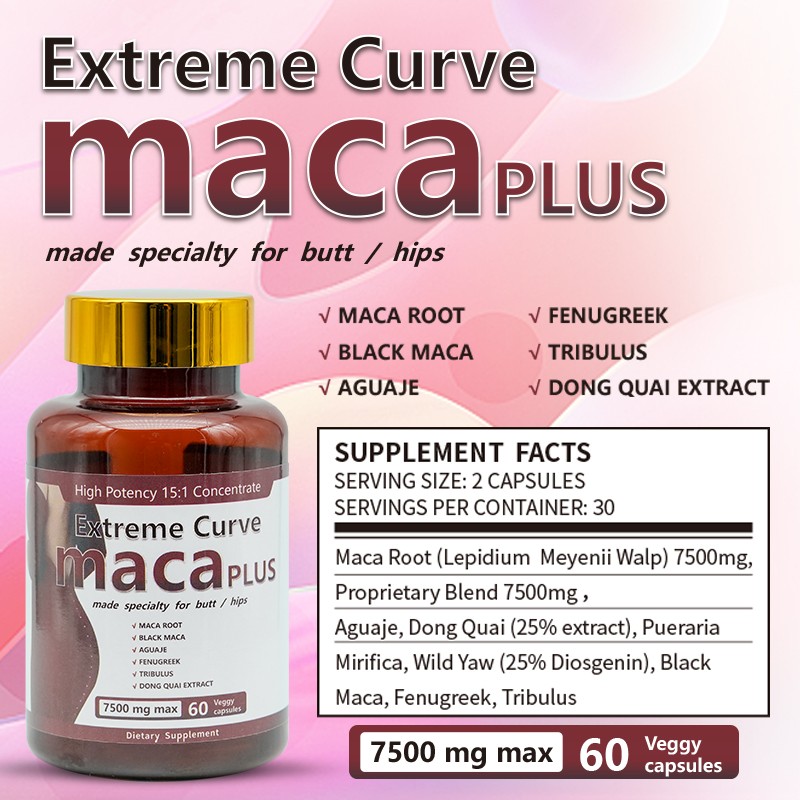 Maca Root Capsules Manufacturer - 7500mg Butt Enhancement OEM