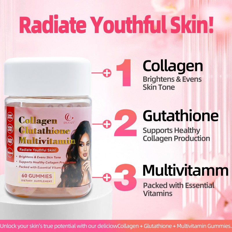 Collagen Gummies Manufacturer - Radiant Skin Multivitamin Glow