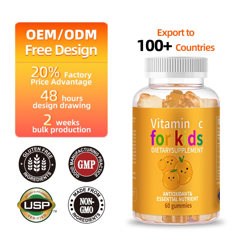 Vitamin C Gummies Factory - 60pcs Teenagers Growth Support
