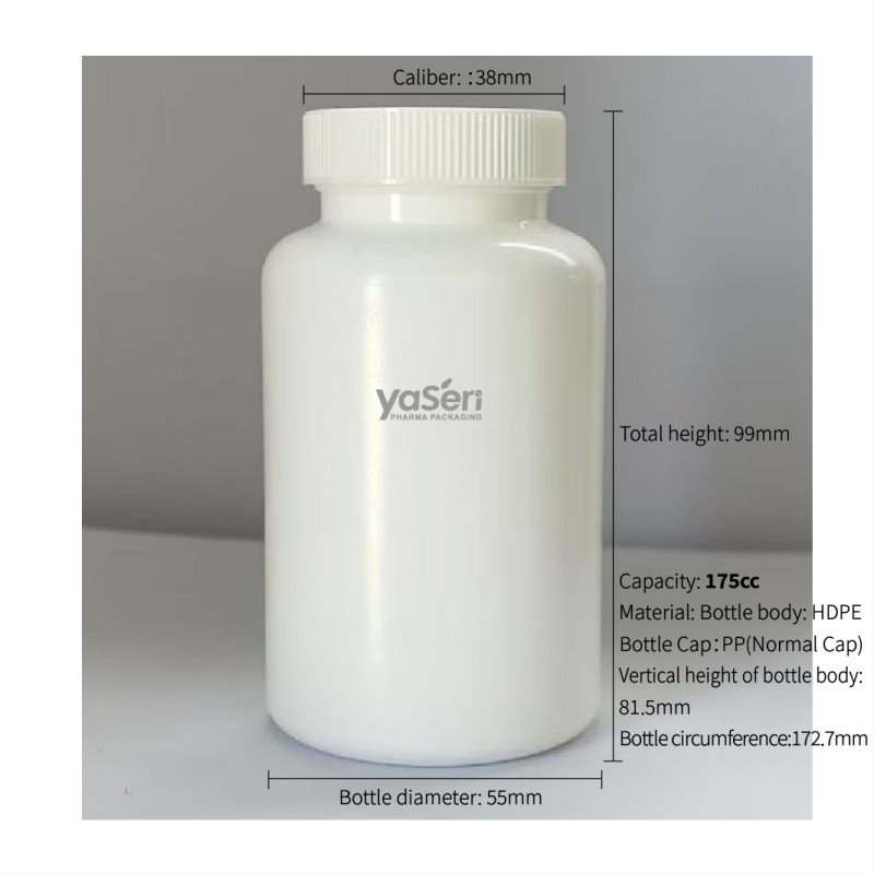 Medicine Bottle Factory - 175cc HDPE White Custom Logo
