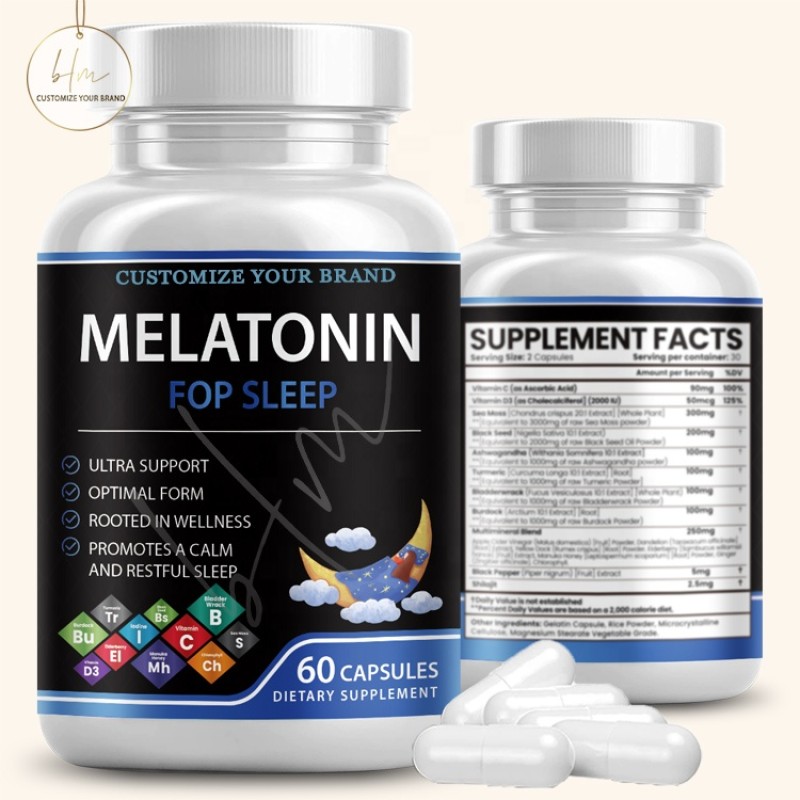 Melatonin Capsules Manufacturer - Custom 3mg 5mg 10mg