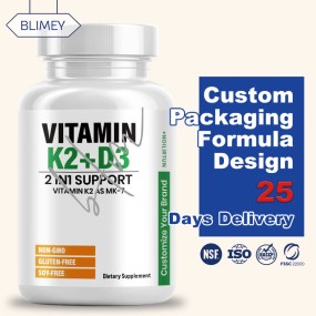 Vitamin D3 K2 Capsules Supplier - Custom 1000IU 5000IU