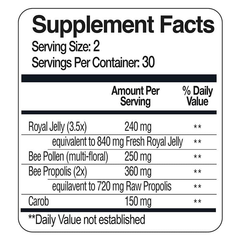 Bee Propolis Capsules Factory - 1000mg 5:1 Extract