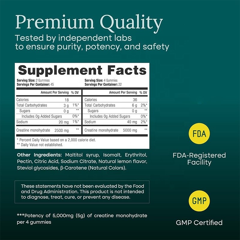 Creatine Gummies Supplier - OEM Pre Workout Energy