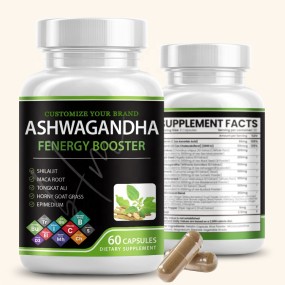 Ashwagandha Capsules Supplier - KSM-66 Sea Moss Black Seed