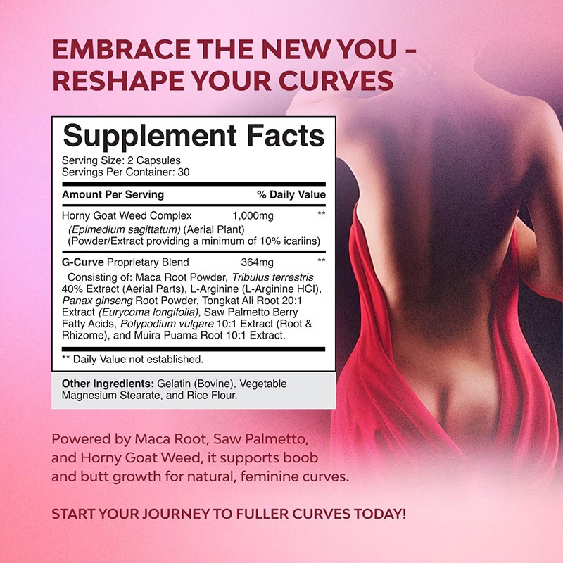 Butt Pills Factory - 60 Capsules Aguaje Maca Plus