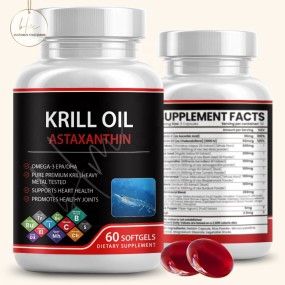 Omega 3 Softgels Factory - Krill Oil EPA DHA Astaxanthin