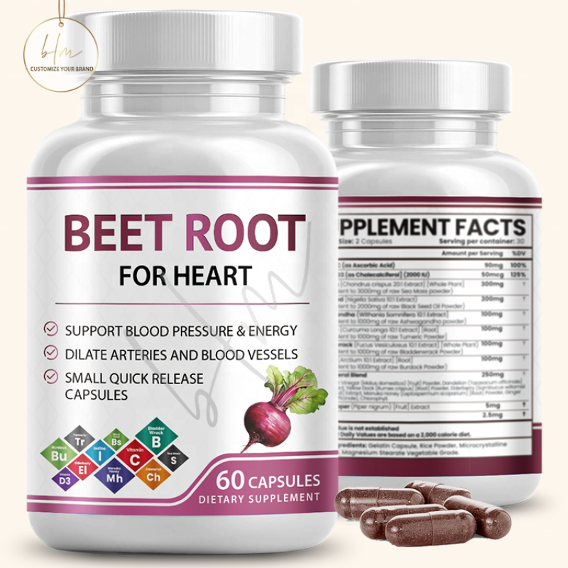 Beet Root Capsules Manufacturer - OEM Heart Health Energy